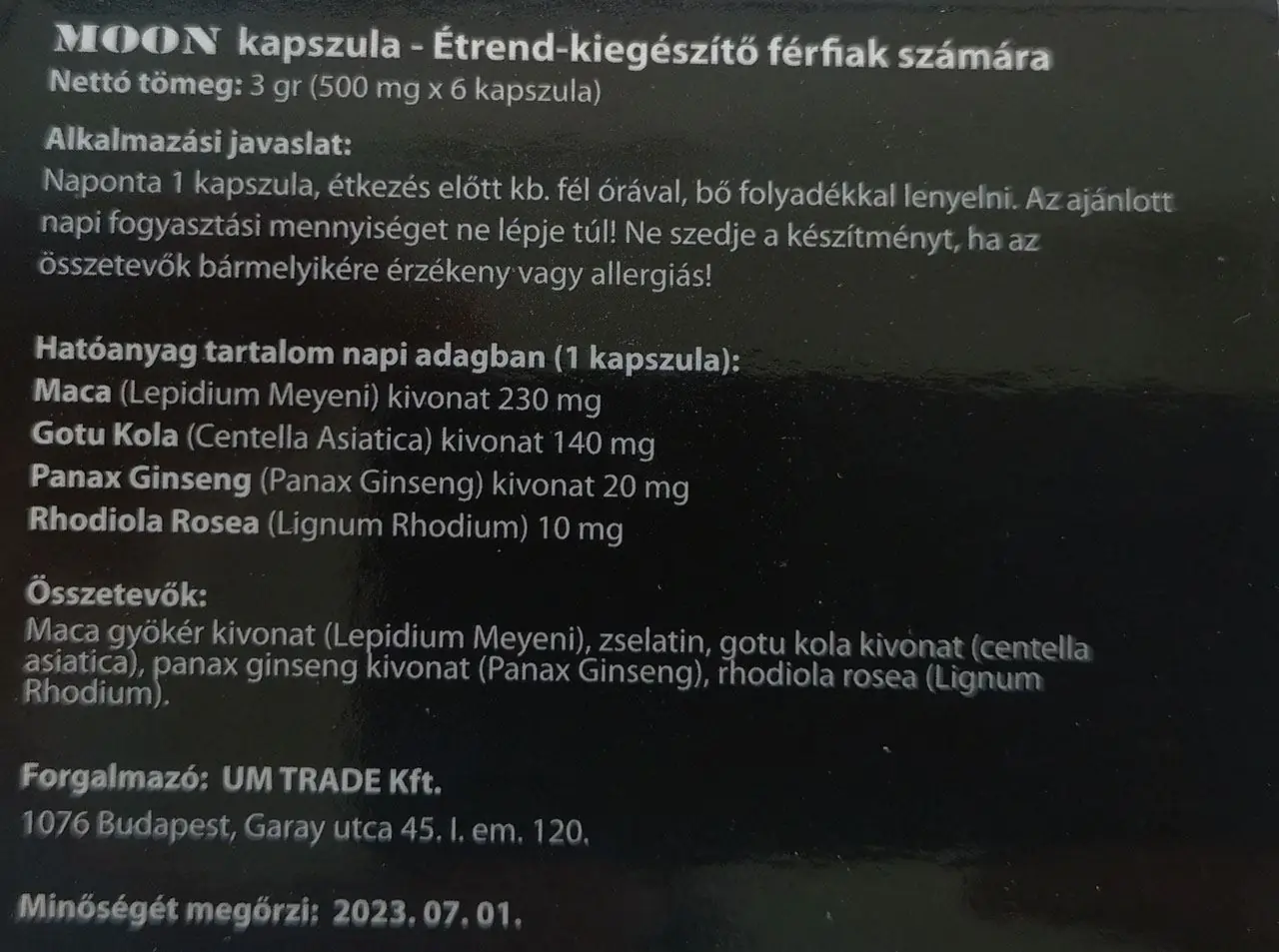 Moon összetevők