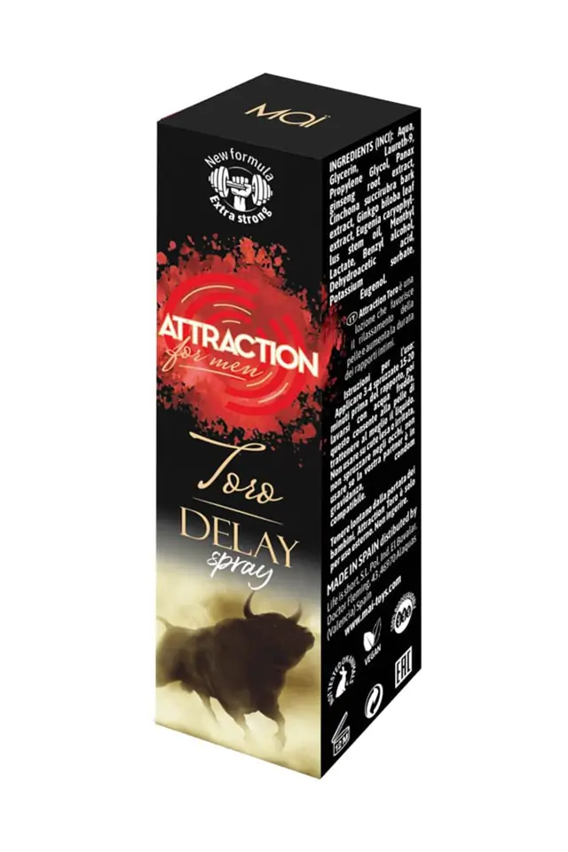 RETARDING SPRAY ATTRACTION TORO 30 ML